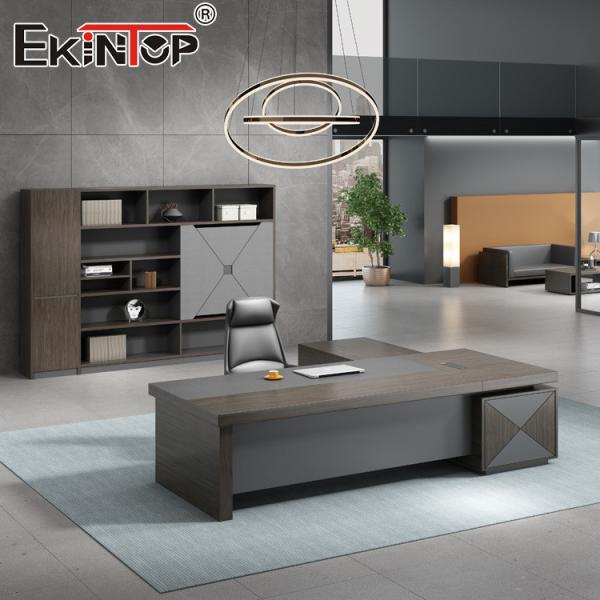 Buy Custom CEO Office Desks Office Space Large Desk With Drawers at wholesale prices