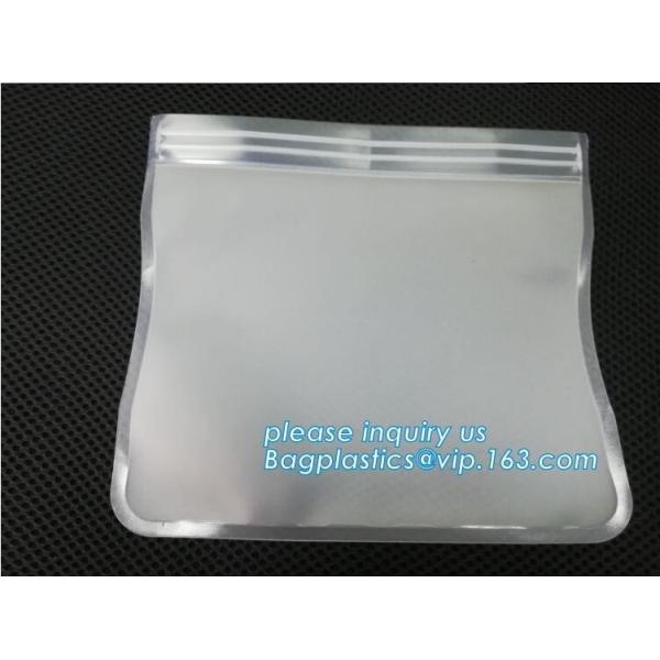 Reusable Silicone Plastic Packaging Food Zip Silicon Freezer Fresh Vegetable