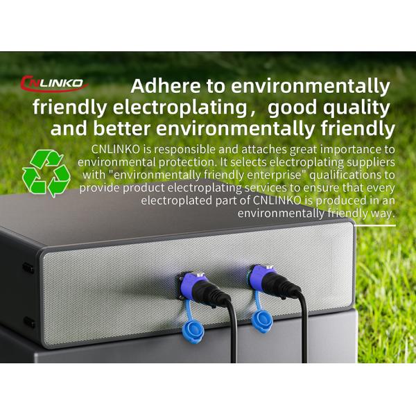 CNLINKO LP20 USB 2.0 Ip68 Waterproof Industrial Plastic Dual Usb Wire Connector