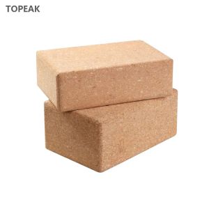 Quality 2&quot; 4&quot; Recycled Yoga Block Cork 2er Set Resilient Material Portable Fit for sale