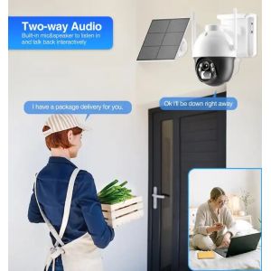 4Mp Outdoor Wireless Solar Wifi Ip Wifi Cctv Camera