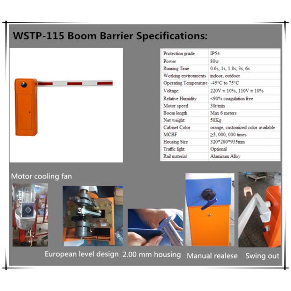 Intelligent Electronic Automatic Parking Barriers Fence Arm