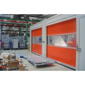 Colorful Quick Interior High Speed Shutter Door With Wind - Bar
