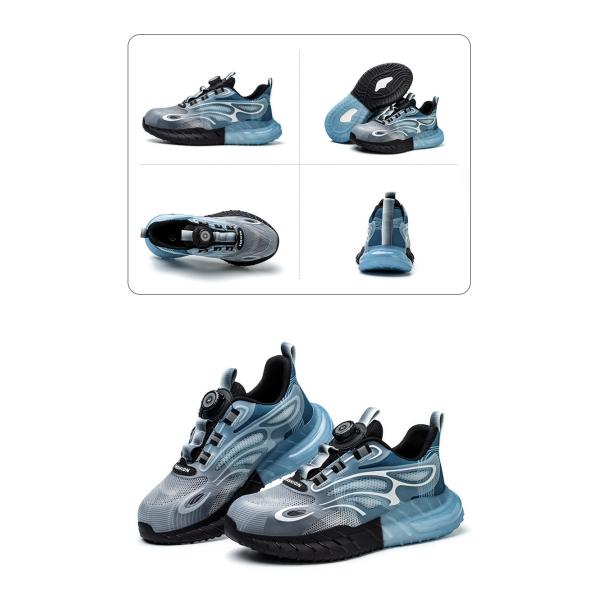 Summer BOA Rotating Button Work Shoes with KPU Flying Knit and Kevlar Anti-stab Safety Features