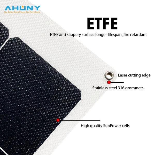 12v Flexible Custom Solar Modules 45w 50w 90w 160w For Building Fan Yacht Marine