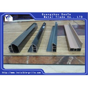 Safety Invisible Grilles Aluminum Track Channel Sand White / Green Colour