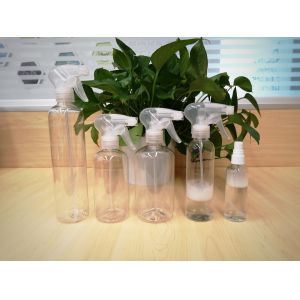 Professional Transparent Plastic Water Spray Bottle Customized Capacity