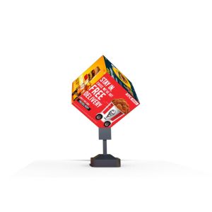 Durable Adaptable Outdoor Rotating LED Screen