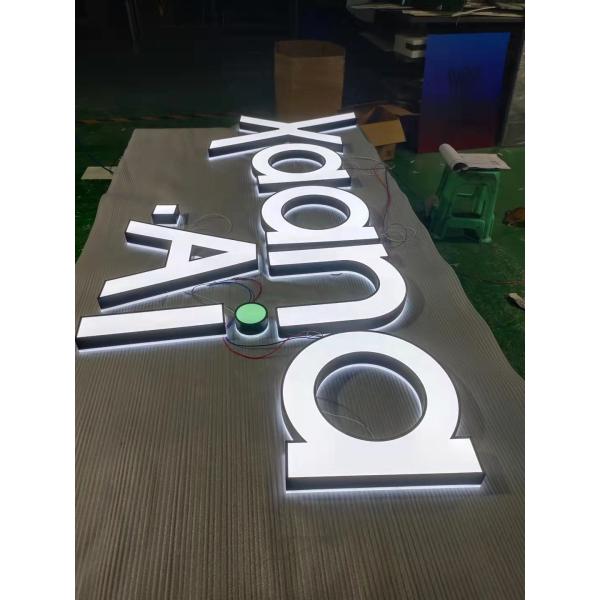 Custom Outdoor Building Signs Illuminated Lettre Rgb Led Frontlit And Backlit 3d Led Channel Letter Signs