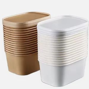 Biodegradable Paper Bento Box Oil Proof