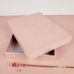Gift Box Hard Box Scarf Square Scarf Pink Top And Bottom Cover Souvenir Gift