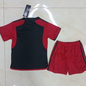 Red Kids Soccer Jerseys Custom Name Football Shirts