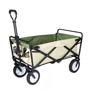 OEM Customizable Tool Usage Heavy Duty Steel Trolley Garden Cart with Four-Wheel