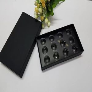 Bonbon Paperboard Truffle Chocolate Box Packaging With Plastic Insert ODM