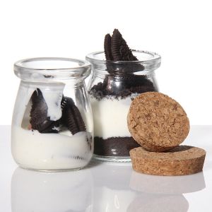 Stackable Dessert Glass Jars Storage 200ml 300ml Customized