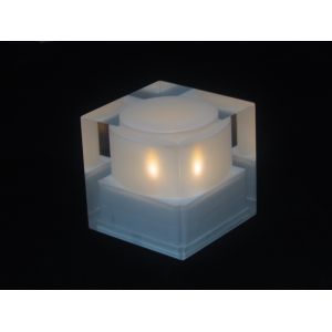 Solar powered cube light, solar crystal candle, fashionable shape