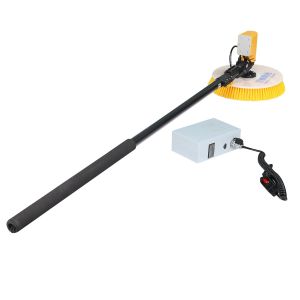 China 10 Cm Solar Panel Cleaner with Rotary Brush and 3.5 M Aluminum Alloy Water Fed Handle on sale