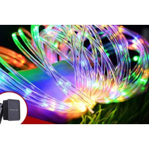 Flexible 170MA Solar Christmas Lights 39ft Led Lamp Beads 8 Mode