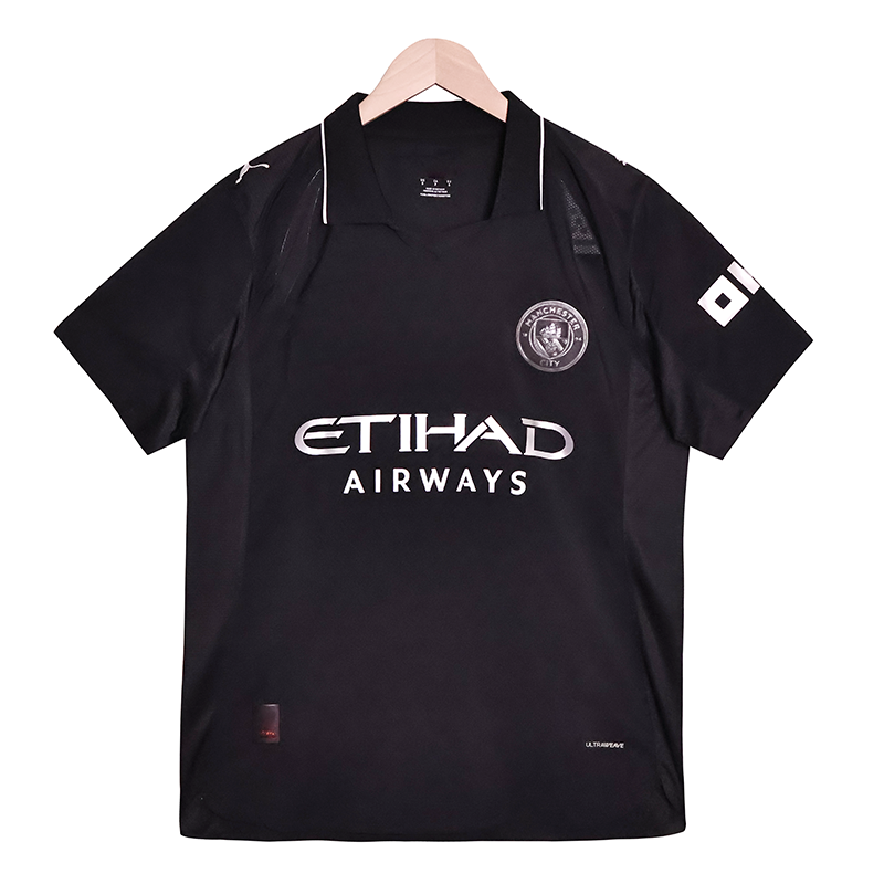 Quality Manchester City 2025-2026 Season Away Black Jersey Group Customization for sale