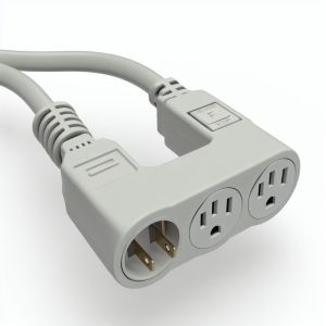 2ft NEMA 5-15P to 2 NEMA 5-15R Power Splitter Cord with Switch