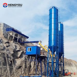 50m3/h 60m3/h Portable Concrete Batch Plant Fully Automatic Concrete Batching