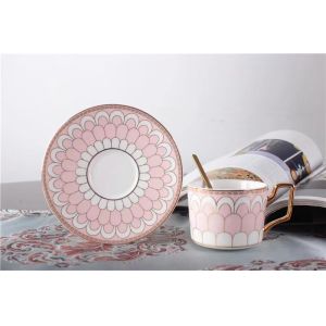 Reusable OEM 4pcs 11oz Fine Porcelain Coffee Mugs Set