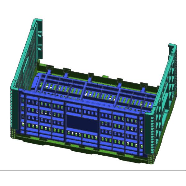 Buy Collapsible Agriculture Fruit And Vegetable Plastic Crates Mesh Style at wholesale prices