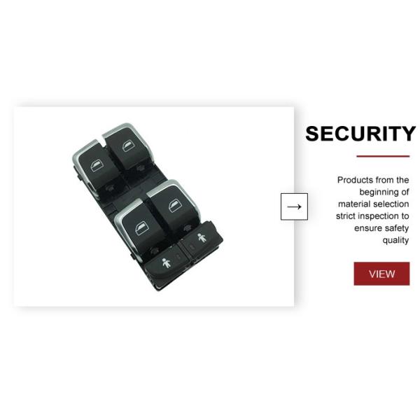 Chrome Driver Side Window Switch Quattro Glass Lift Master Electric Switch Button