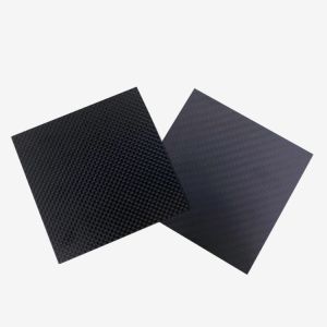 Plate CNC Custom Machining Carbon Fiber with 3K Twill Plain Design and Press