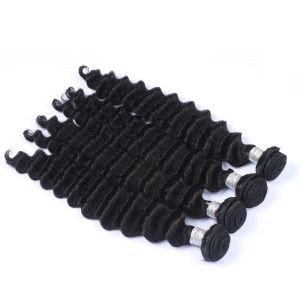 Deep Curly 100% Cambodian Virgin Human Hair Extensions For Black Ladies