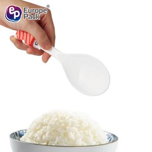 Plastic rice spoon can stand handle cute handle