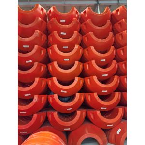 HDPE Pipe Floater with Temperature Range -40℃~+80℃ Orange/Yellow Color for Buoyancy Support in Marine Applications