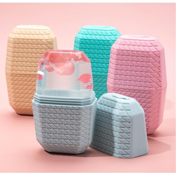Stocked Silicone Facial Massager for Face and Eyes Food Grade Ice Roller Skin Care Cube