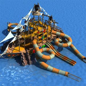 Fiberglass Aqua Park Slide