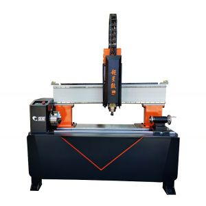 3D 4 Axis Rotary Cylinder Engraving Wood CNC Router Machine For Handicraft Making