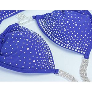 S M L Size Breathable NPC Bikini Suits , Lady 'S Bikini Competition Suits