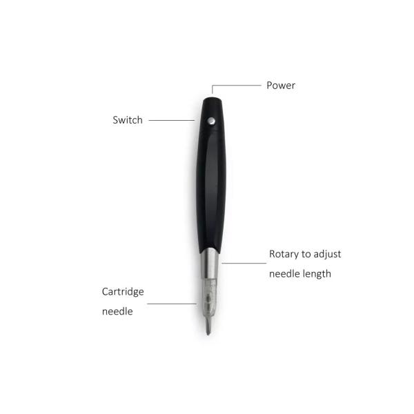 Black 7V Rotative Permanent Makeup Machine Wireless Touch Screen