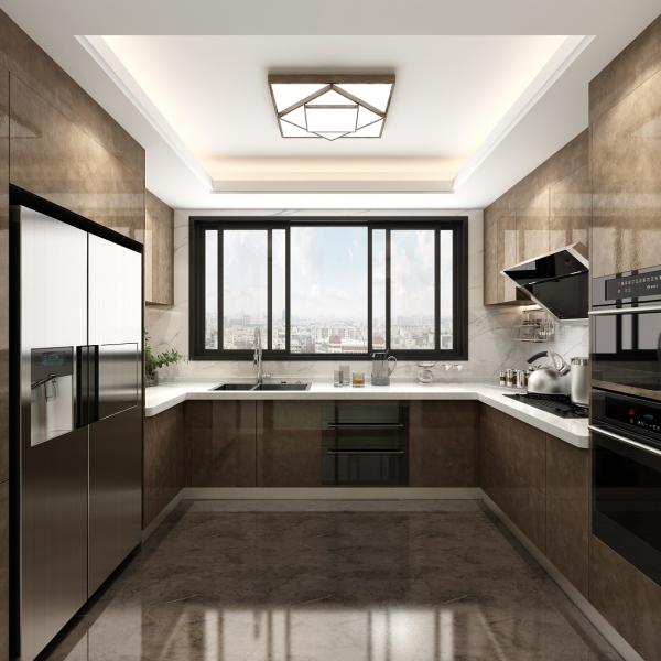Custom Modern Design Waterproof Durable Kitchen Cabinet Melamine Board Carcase Material