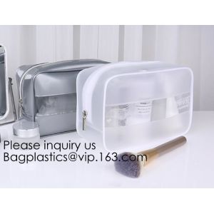 Wholesale price environmental PVC pouch Dotted Transparent Cosmetic Storage Travel Toiletry Organizer Bags