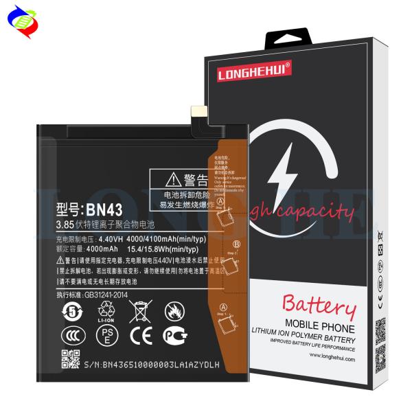 Buy 1 1 Original Capacity Replacement Phone Battery BN43 for Xiaomi Redmi Note4X 4100mAh at wholesale prices