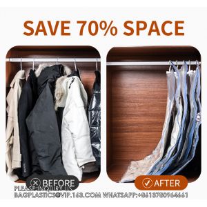 Space Saver Vacuum Compression Hanging Vacuum Storage Bag Down Jacket Vacuum