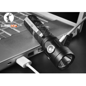 Quality Search / Camping Rechargeable LED Flashlight Aluminum Alloy Material for sale