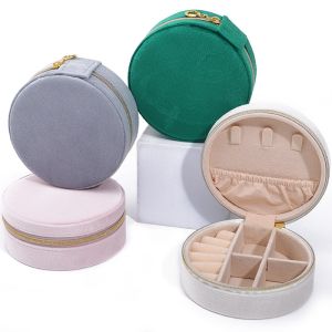 Velvet Jewelry Storage Box for Custom Logo Earrings Necklaces and Rings