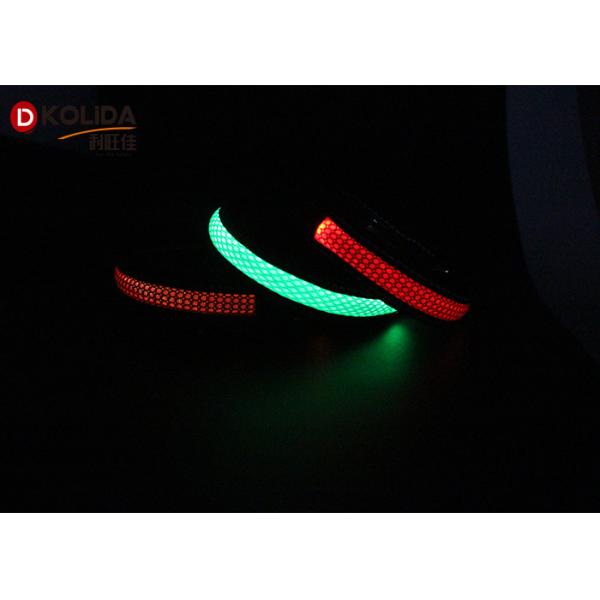 Nylon Airmesh Anti Lost Security Flashing LED Dog Collar Necklace For Pet