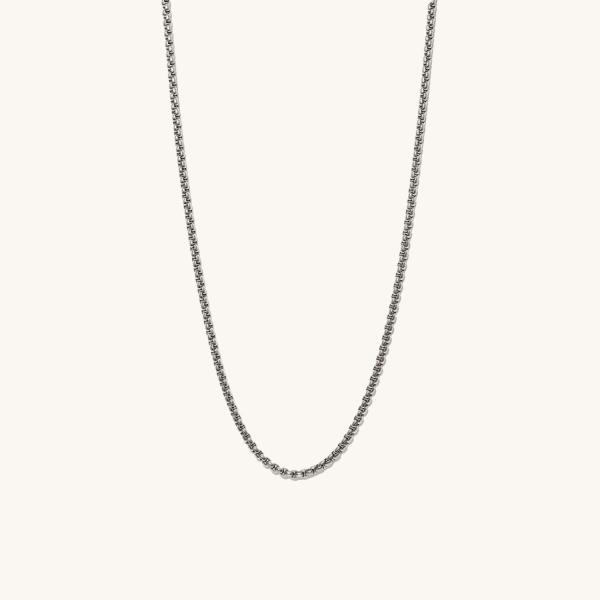 Handmade 18K Gold Plated Round Box Necklace Chain with Fast Shipping and Customizable Logo