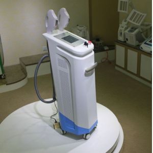 Quality shr 2800w professional 2 handpiece e-light lamp 1Mhz ipl shr machine with ice-light for sale