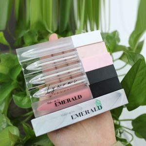 7ml Black Neck Clear Empty Lip Gloss Tube Screen Silk Printing