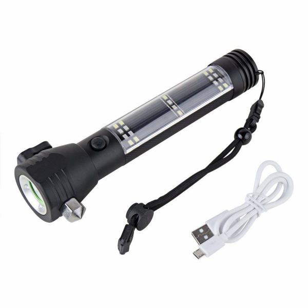 Buy 18650 Battery 268 Lumens Solar Car Flashlight Tactical LED COB Light at wholesale prices
