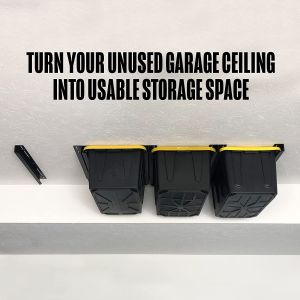 26" L Ceiling Storage Rack For Garage Storage Bins Overhead Garage Storage Rack