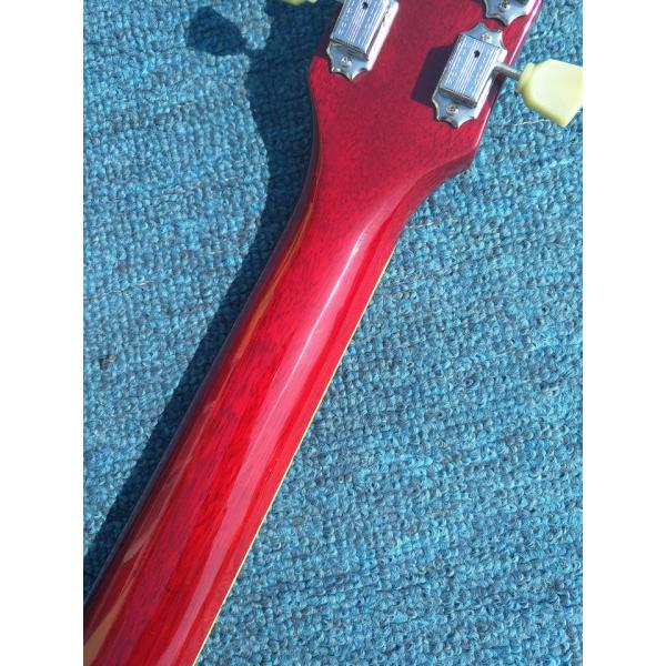 Tiger flame 1959 R9 LP standard electric guitar piece by piece neck body, Tune-o-Matic bridge, FRET binding free deliver